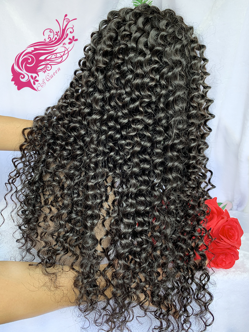 Csqueen 9A Hair Water wave 4*4 HD lace Closure wig 100% Human Hair HD Wig 130%density